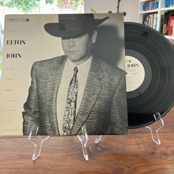 Sasson Presents Elton John Special LTD Edition LP 1984 Geffen Etched Promo - Picture 1 of 8